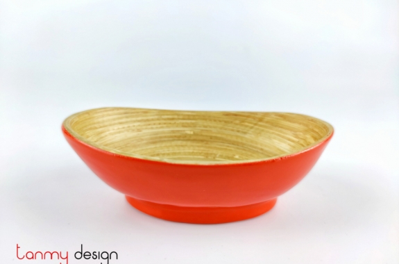 Orange round bowl 
